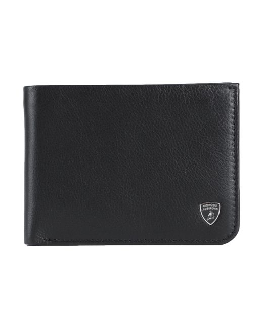 Portefeuille Automobili Lamborghini pour homme en coloris Noir | Lyst