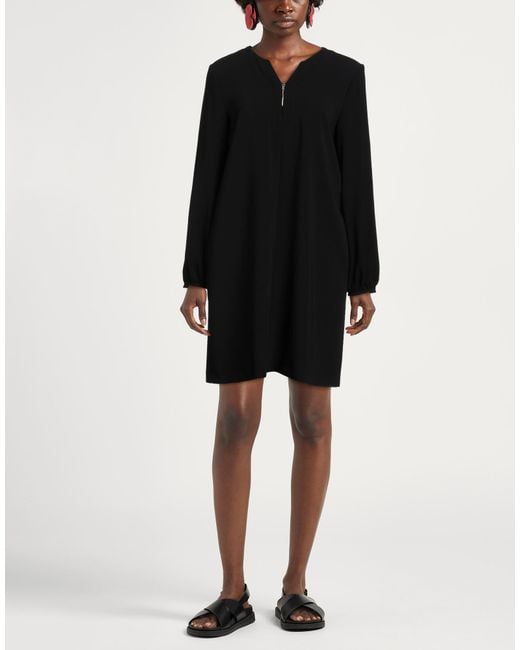 Max Mara Black Mini Dress Triacetate, Polyester