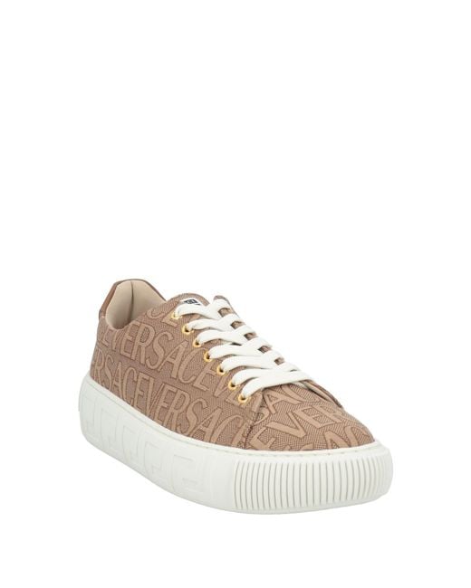 Versace Brown Greca Canvas Sneaker