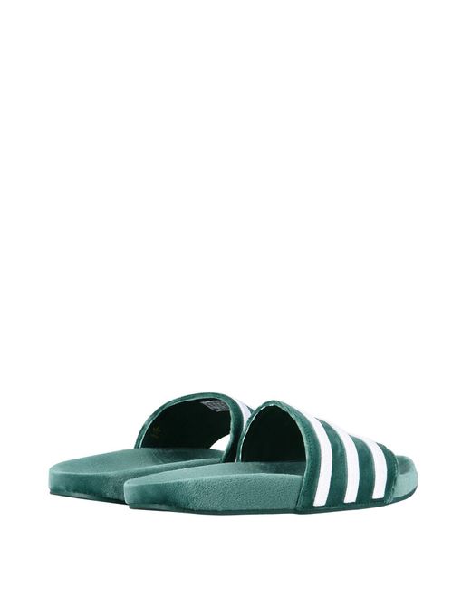 adidas velvet sliders