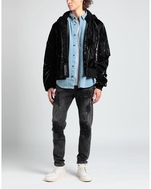Dolce & Gabbana Black Jacket Polyamide, Cotton, Polyester for men