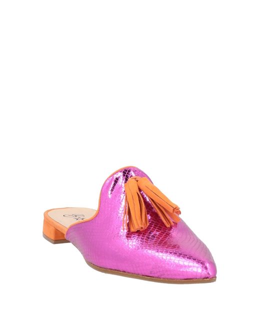 Brock Collection Pink Mules & Clogs