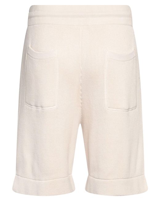 Brunello Cucinelli Natural Shorts & Bermuda Shorts