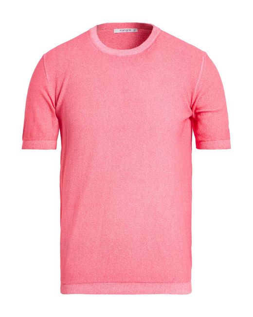 Kangra Men's Pink Sweater Cotton, Polyamide