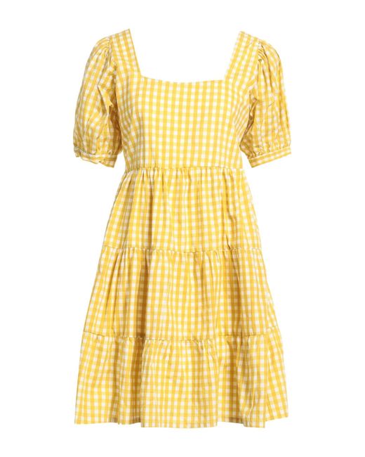 Faithfull The Brand Yellow Mini Dress