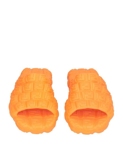 Fendi Orange Sandals for men