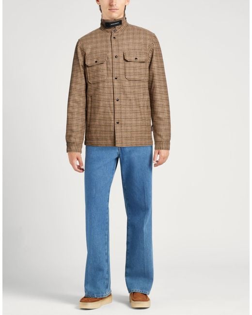 Woolrich Brown Jacket Wool, Polyester, Polyamide for men