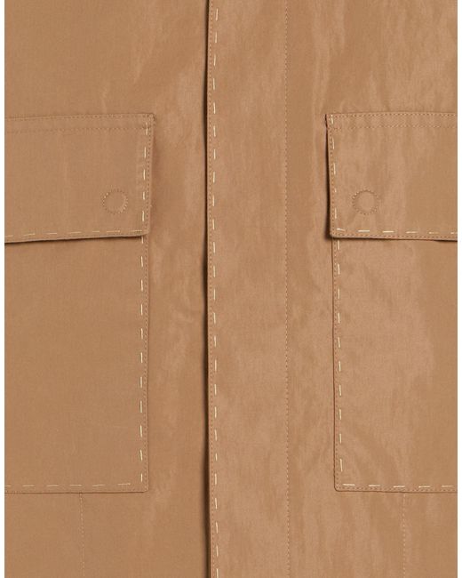 Fendi Brown Jacket Cotton, Polyamide for men