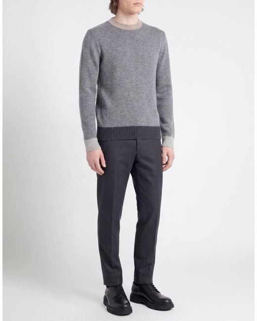 Messagerie Gray Sweater Virgin Wool for men