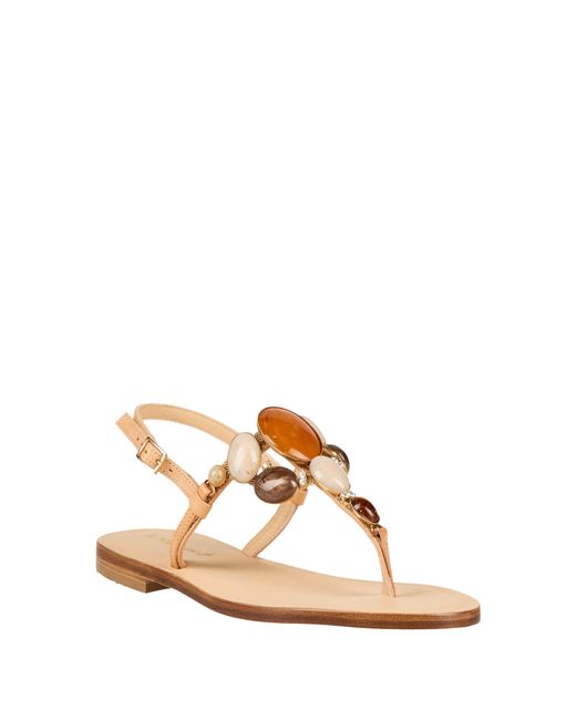 DG POSITANO Natural Thong Sandals