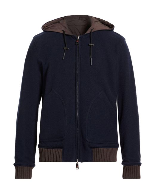 KIRED Blue Midnight Jacket Polyester, Cashmere for men