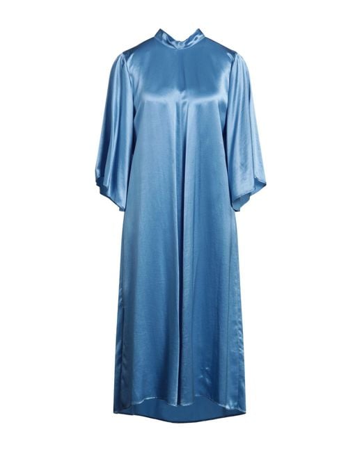 Forte Forte Blue Midi-Kleid