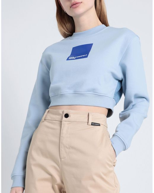 Karl Lagerfeld Blue Sweatshirt mit Logo