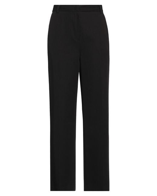 DUNST Black Wide-Leg High-Waisted Pants