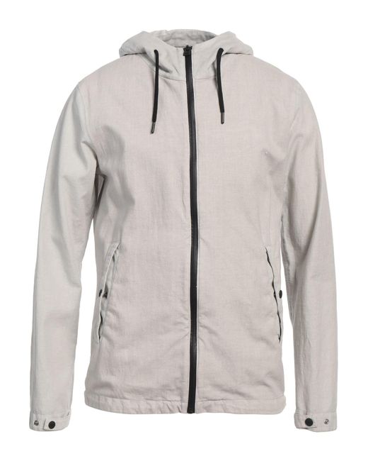Herno Gray Jacket Linen for men