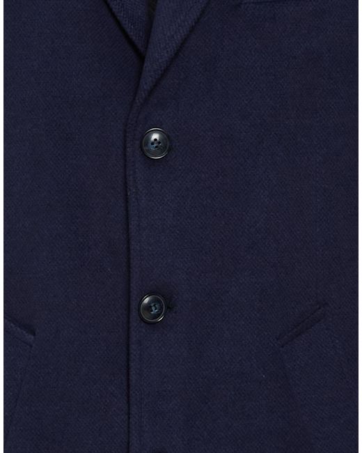 Exte Blue Coat Polyester, Ramie, Elastane for men