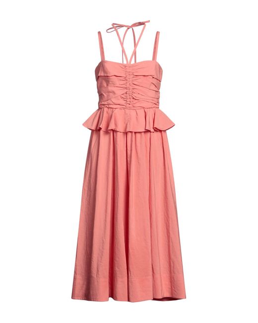 Ulla Johnson Pink Midi Dress