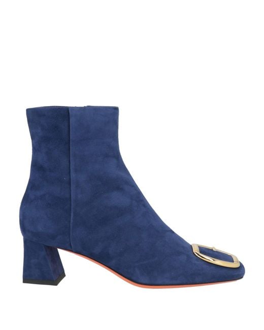 Santoni Blue Ankle Boots