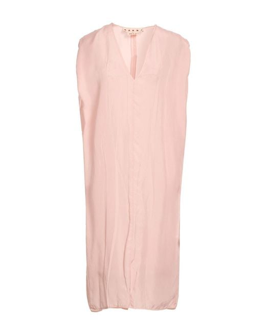 Marni Women's Pink Midi Dress Cupro - coffeafoods.com