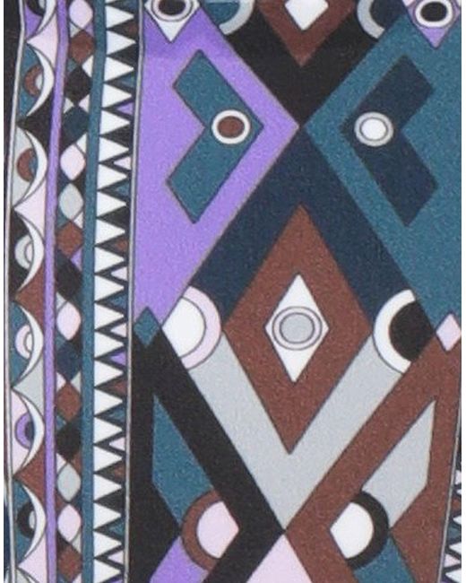 Emilio Pucci Blue Top Viscose, Polyamide, Elastane