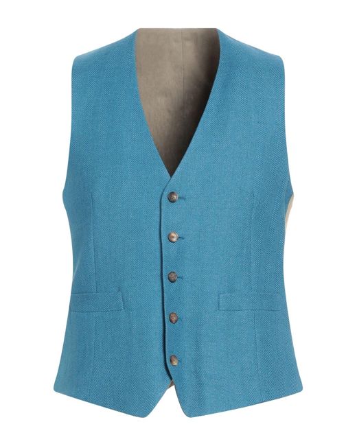 Lardini Blue Tailored Vest for men