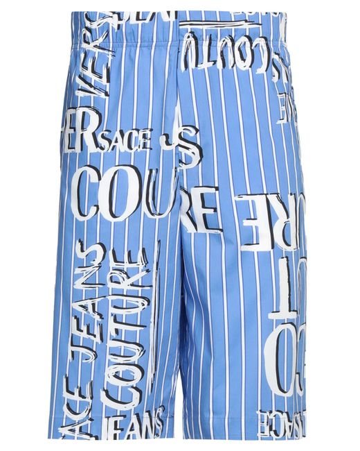 Versace Blue Light Shorts & Bermuda Shorts Cotton for men