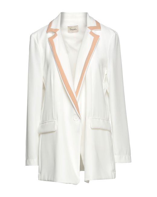 Dixie Synthetic Suit Jacket in White | Lyst