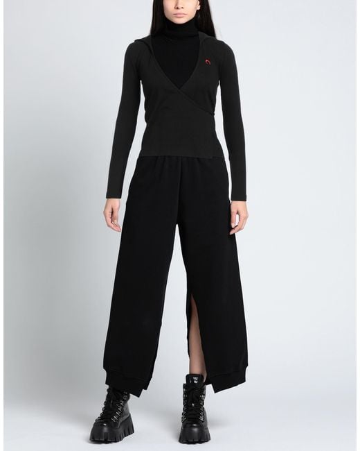 MARINE SERRE Black Wrap Cardigans