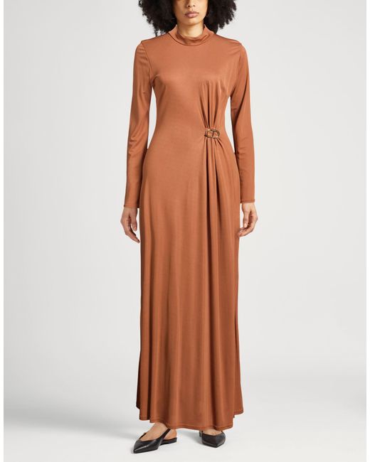 Twinset Brown Maxi Dress