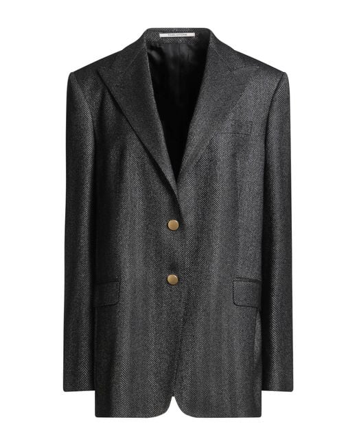 Tagliatore 0205 Black Blazer Wool, Viscose, Polyamide