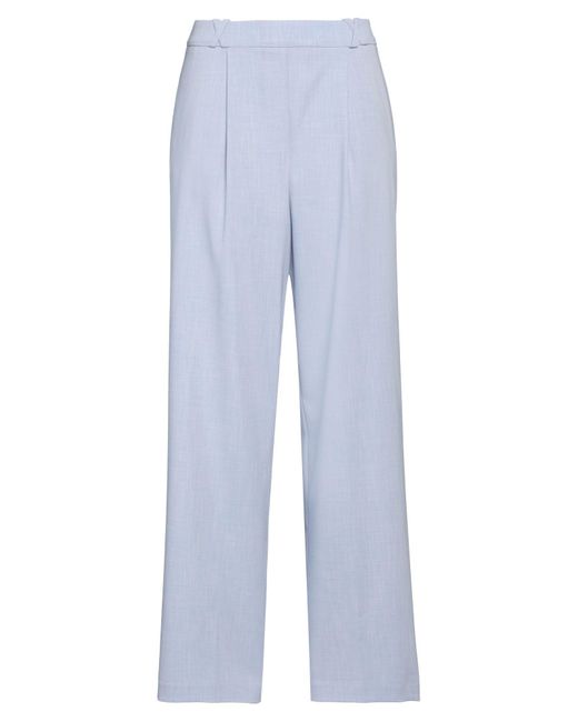 Soallure Blue Pants Polyester, Viscose, Elastane
