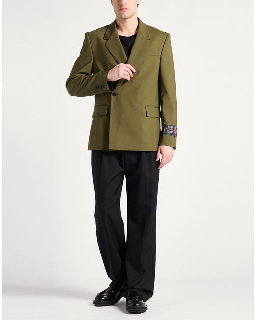 MSGM Green Blazer for men