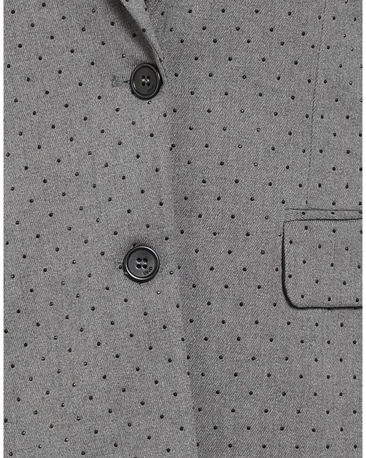 Liu Jo Gray Blazer Polyester, Viscose, Elastane