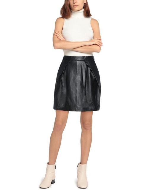 Alberta Ferretti Black Midi Skirt