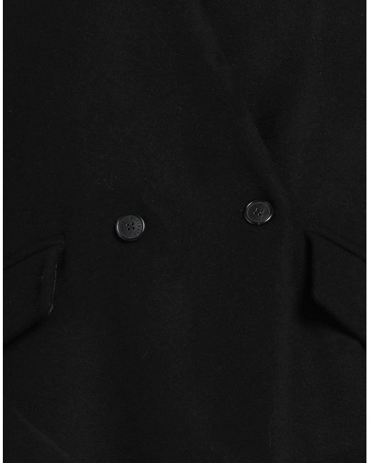 Isabel Benenato Black Coat Virgin Wool, Polyamide