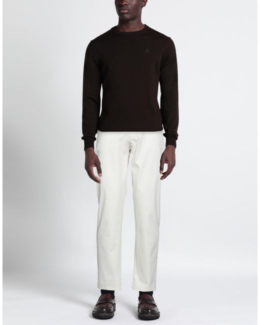 Stilosophy White Pants Cotton, Elastane for men