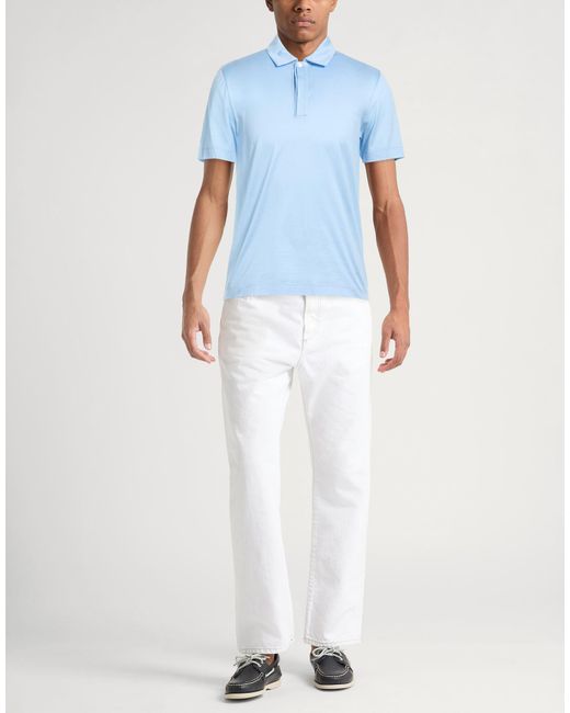 Polo Canali de hombre de color Blue