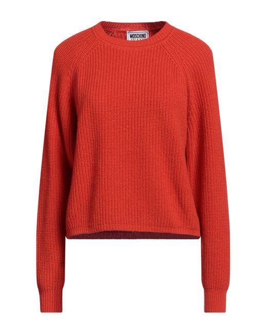Moschino Jeans Red Pullover