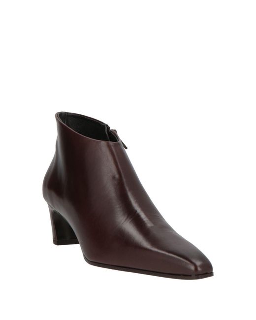 Ras Brown Chocolate Ankle Boots Leather