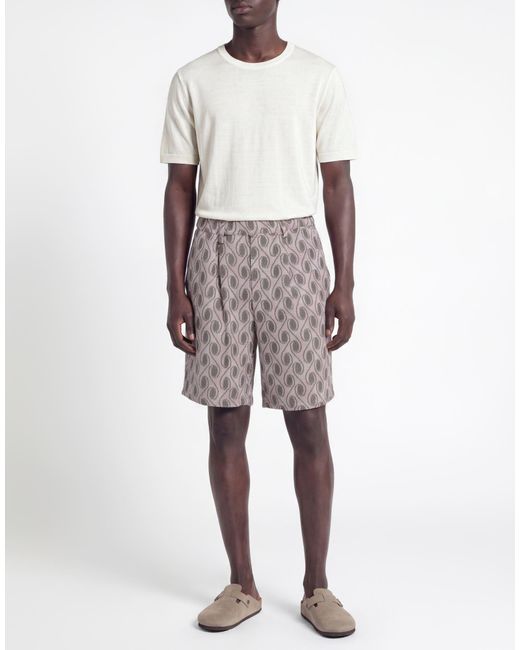 Messagerie Gray Shorts & Bermuda Shorts Recycled Cotton, Cotton, Polyester for men