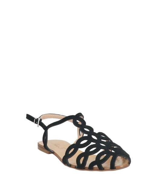 Anna F. Black Sandals