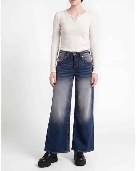 True Religion Blue Jessie Jeans Cotton, Polyester, Rayon, Elastane