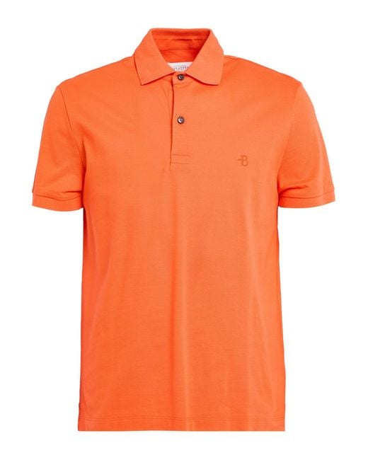 Ballantyne Orange Polo Shirt Cotton for men