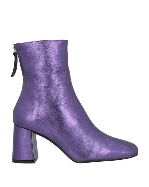 Angel Alarcon Purple Ankle Boots