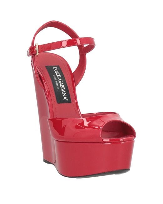 Dolce & Gabbana Red Sandals