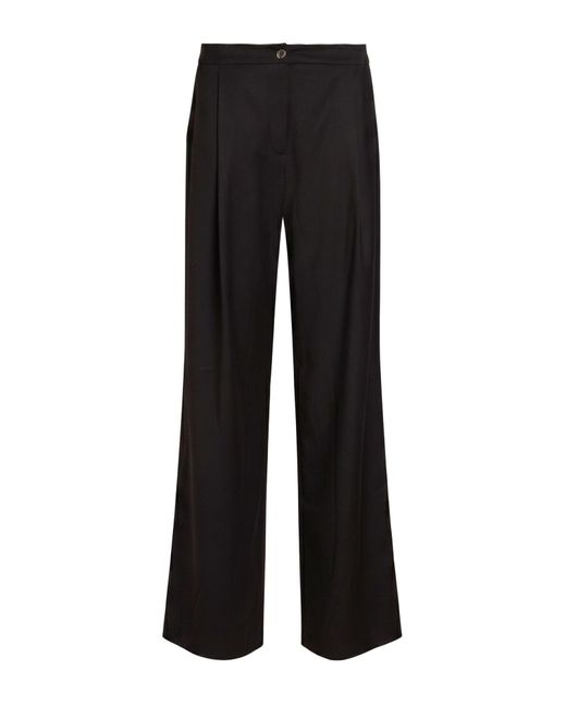 5 PROGRESS Black Pants Polyester, Viscose, Elastane