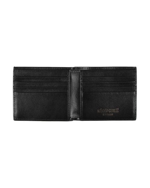 Portefeuille Roberto Cavalli pour homme en coloris Black