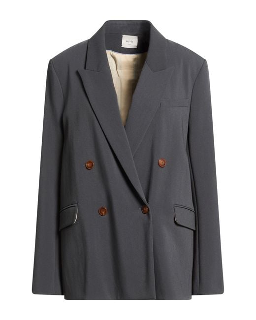 Alysi Black Crème Dark Blazer Polyester, Viscose, Elastane
