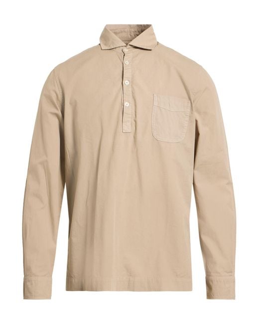 Altea Natural Sand Shirt Cotton for men