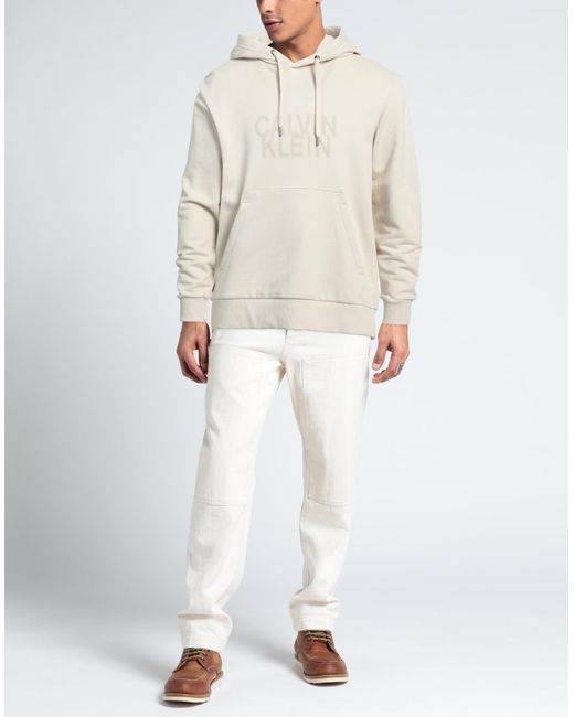 Calvin Klein White Sweatshirt for men